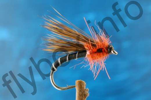 Fish4Flies Black and Red Half Hog